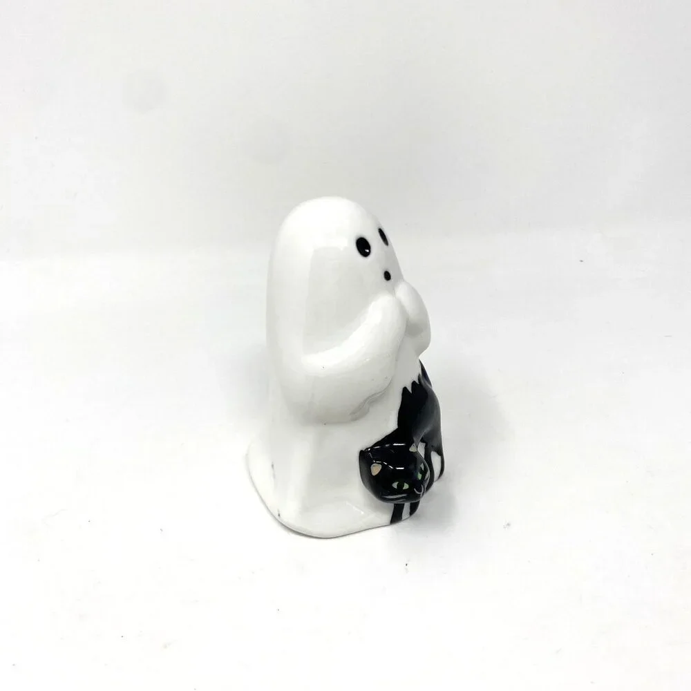 Ghost Cat Ceramic Decorative Sculpture Hyde and EEK! Boutique™ Off-White